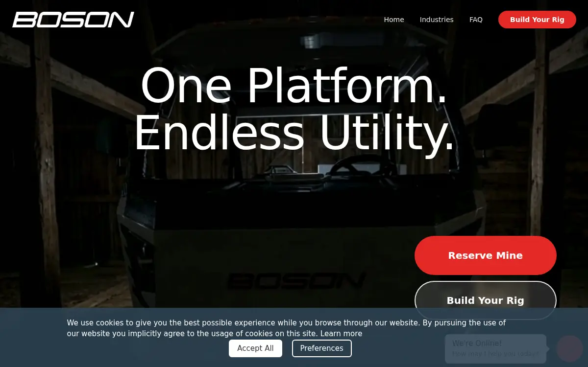 Homepage of Boson Motors INC