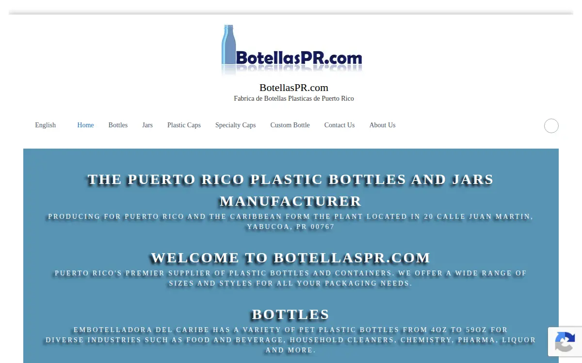 Homepage of Embotelladora Del Caribe INC