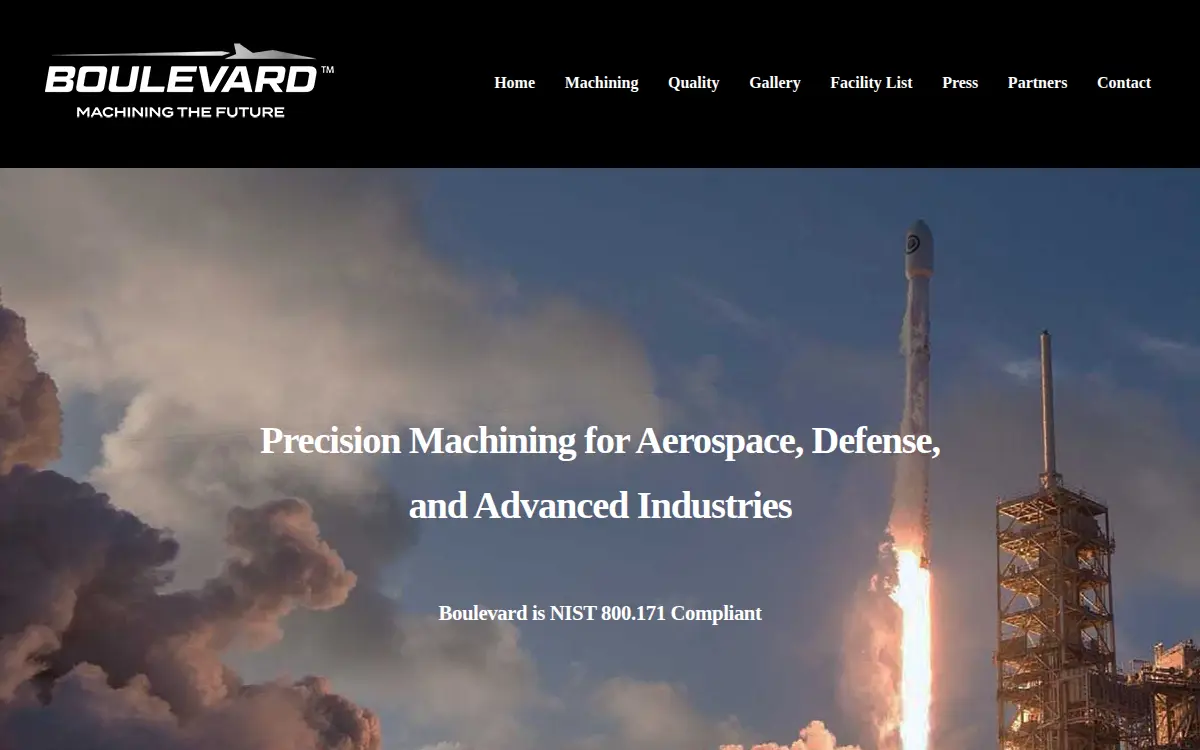 Homepage of Boulevard Machine & Gear, INC.