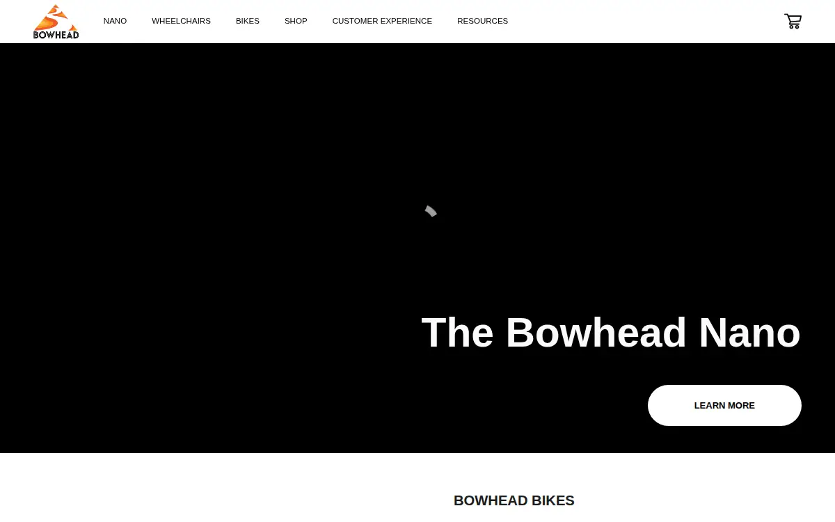 Homepage of Bowhead Corporation