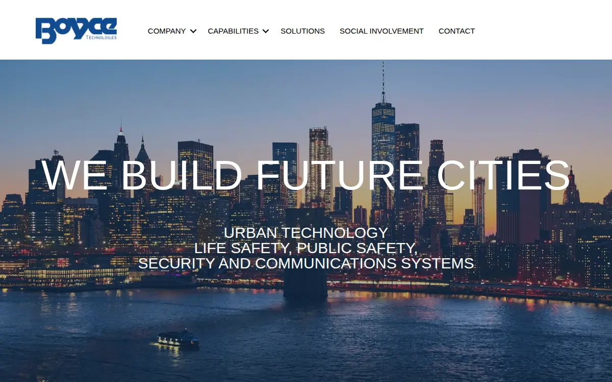 Homepage of Boyce Technologies, INC.