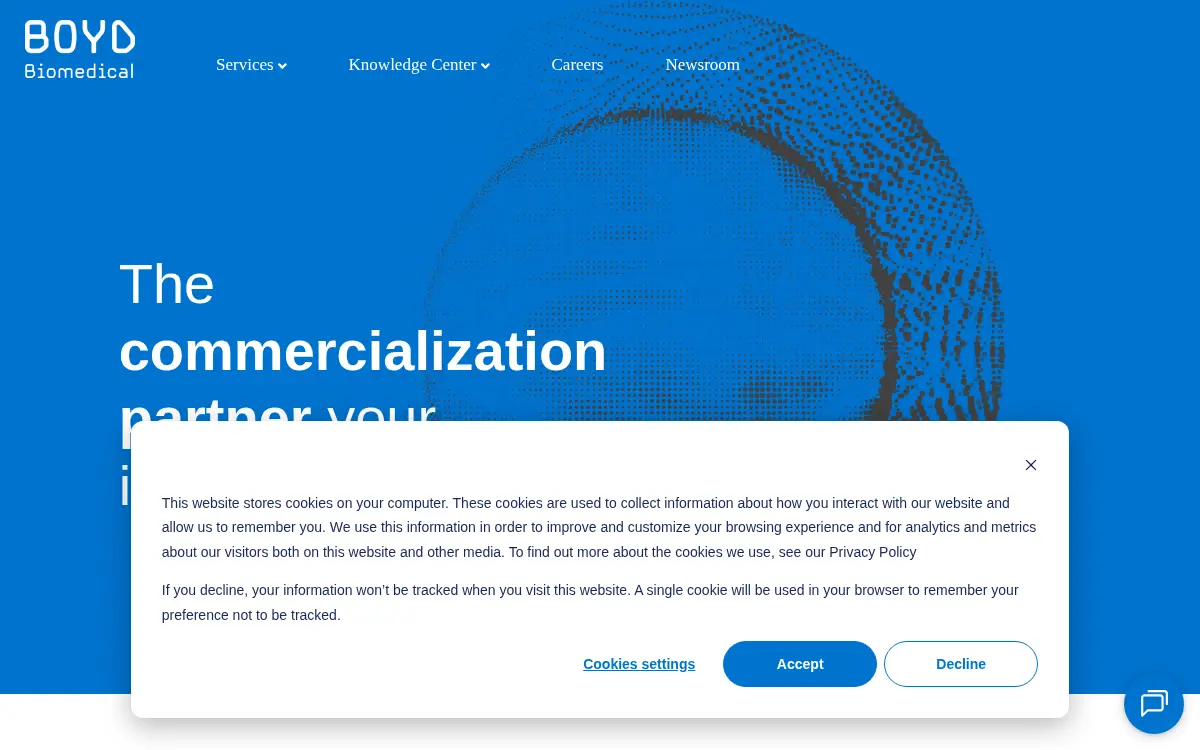 Homepage of Boyd Biomedical, INC.