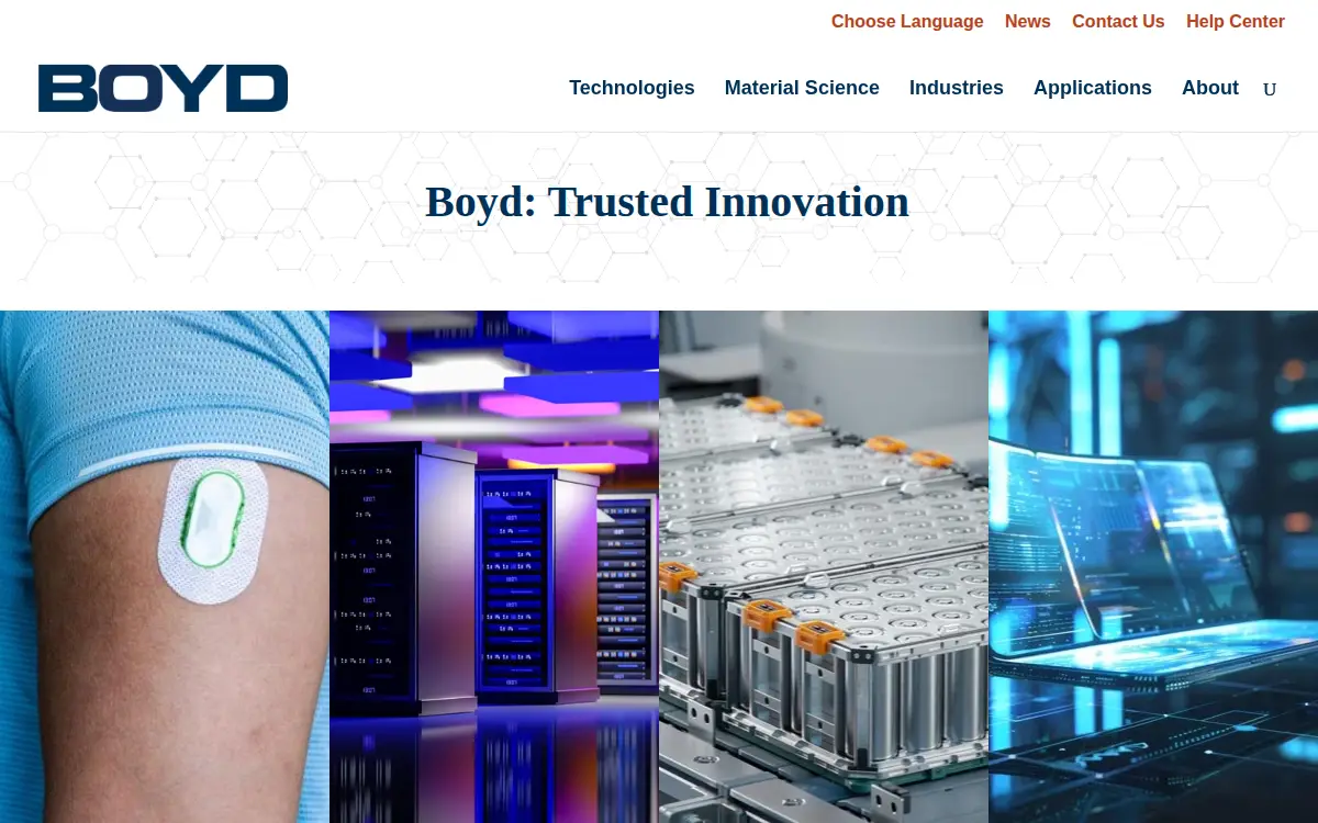 Homepage of Boyd Gmn, INC.