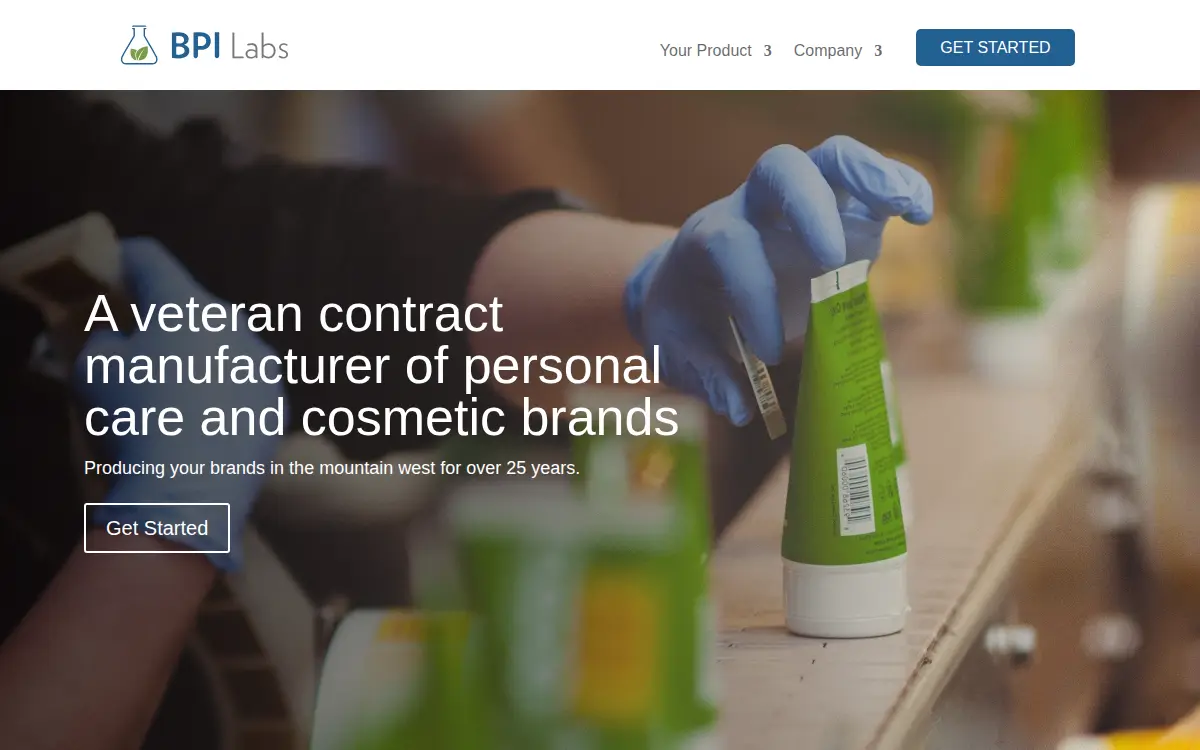 Homepage of Bpi Labs, LLC