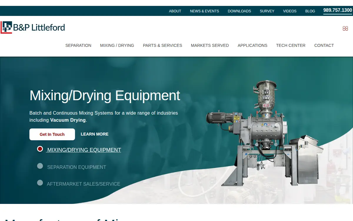 Homepage of B&p Littleford LLC