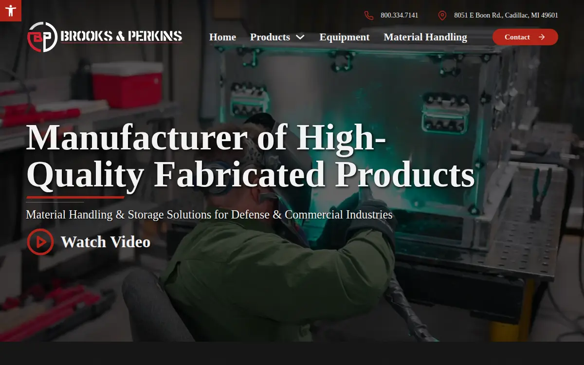 Homepage of Brooks & Perkins, INC.
