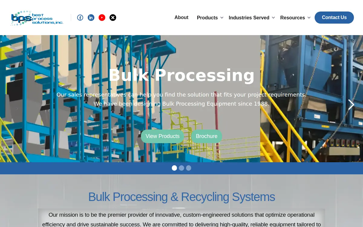 Homepage of Best Process Solutions INC