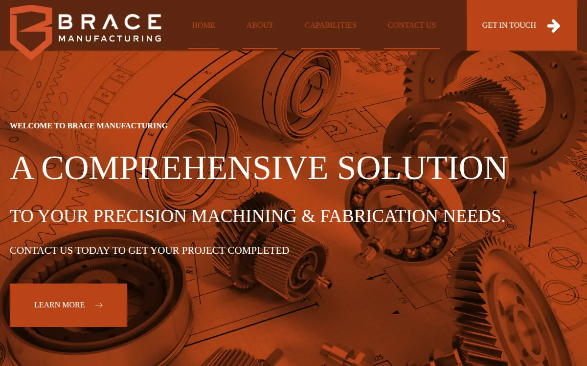 Homepage of Brace Steel Components LLC