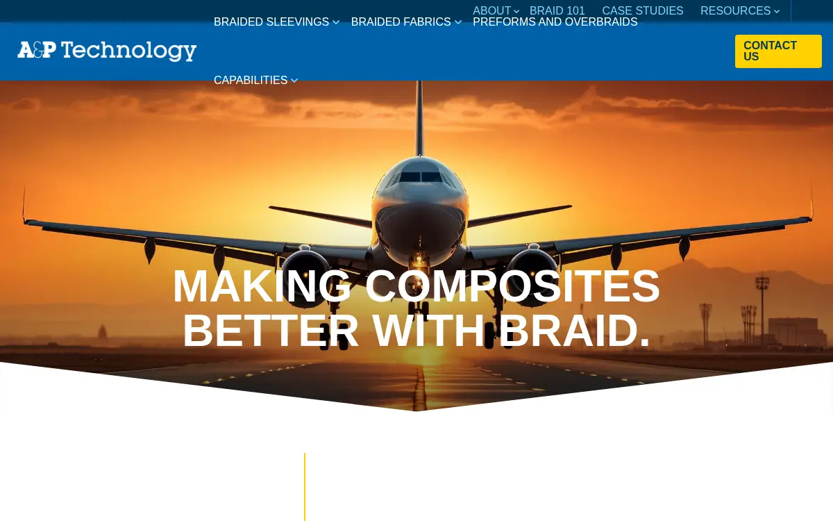 Homepage of A & P Technology, INC.