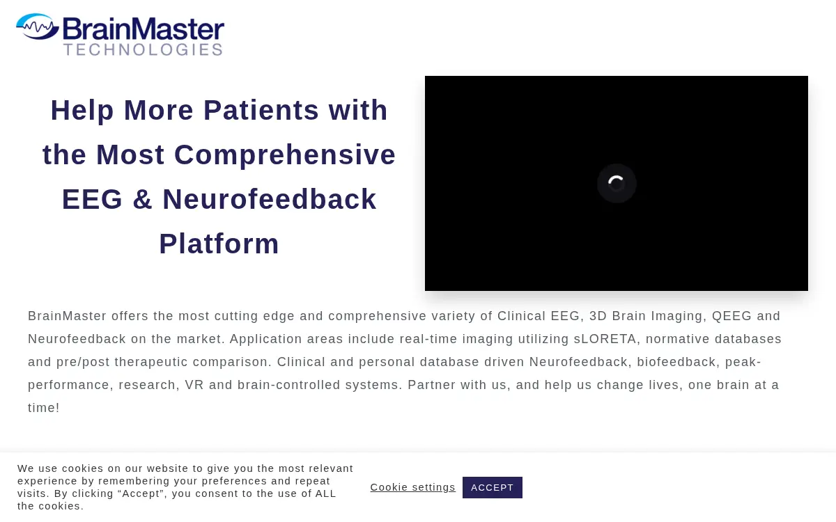 Homepage of Brainmaster Technologies INC