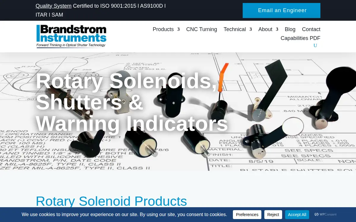 Homepage of Brandstrom Instruments, INC.