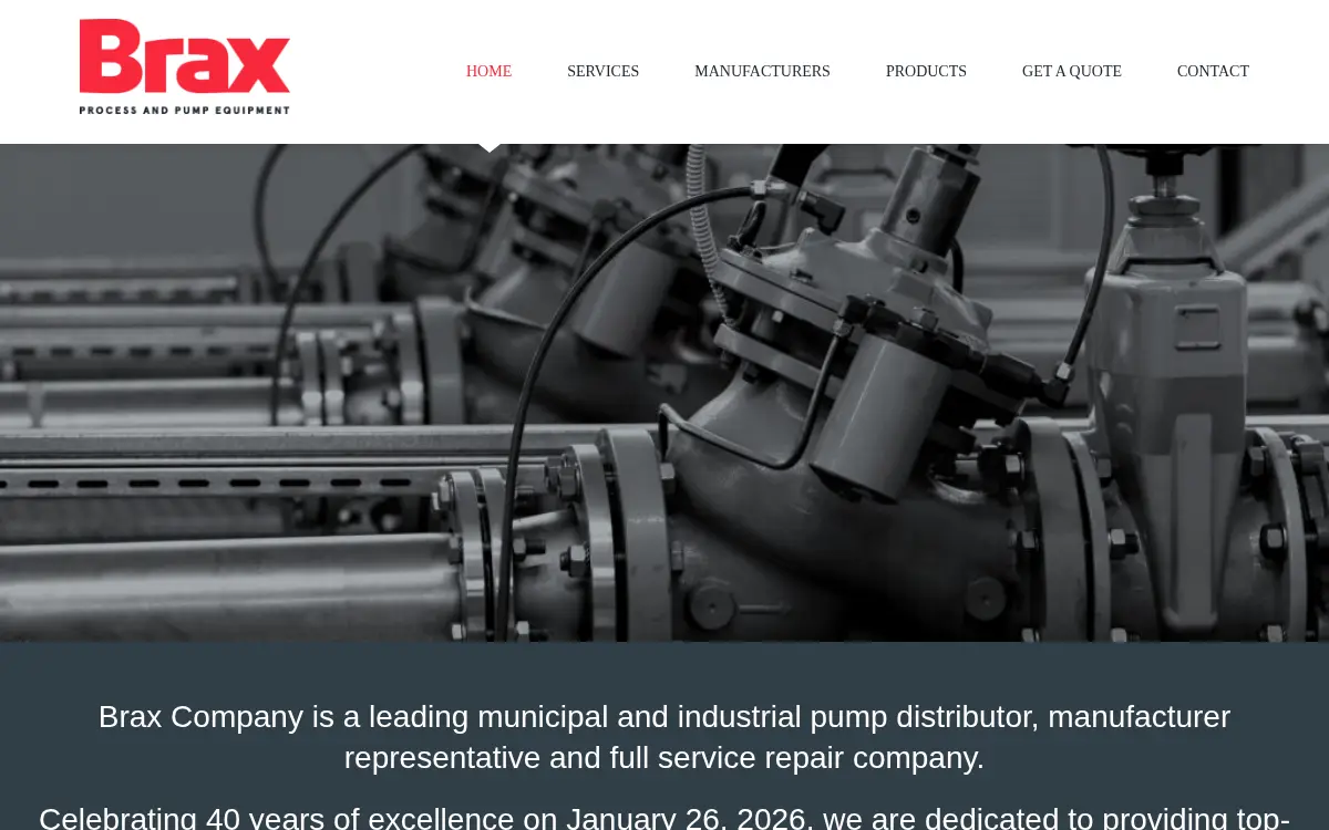 Homepage of Brax CO INC