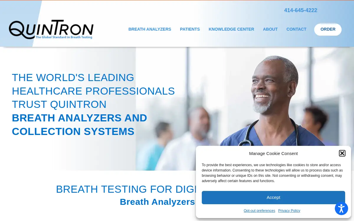 Homepage of Quintron Instrument Company, INC.