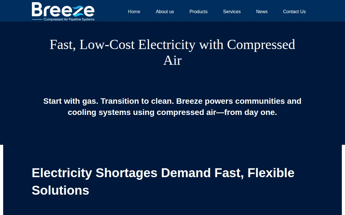 Homepage of Breeze INC