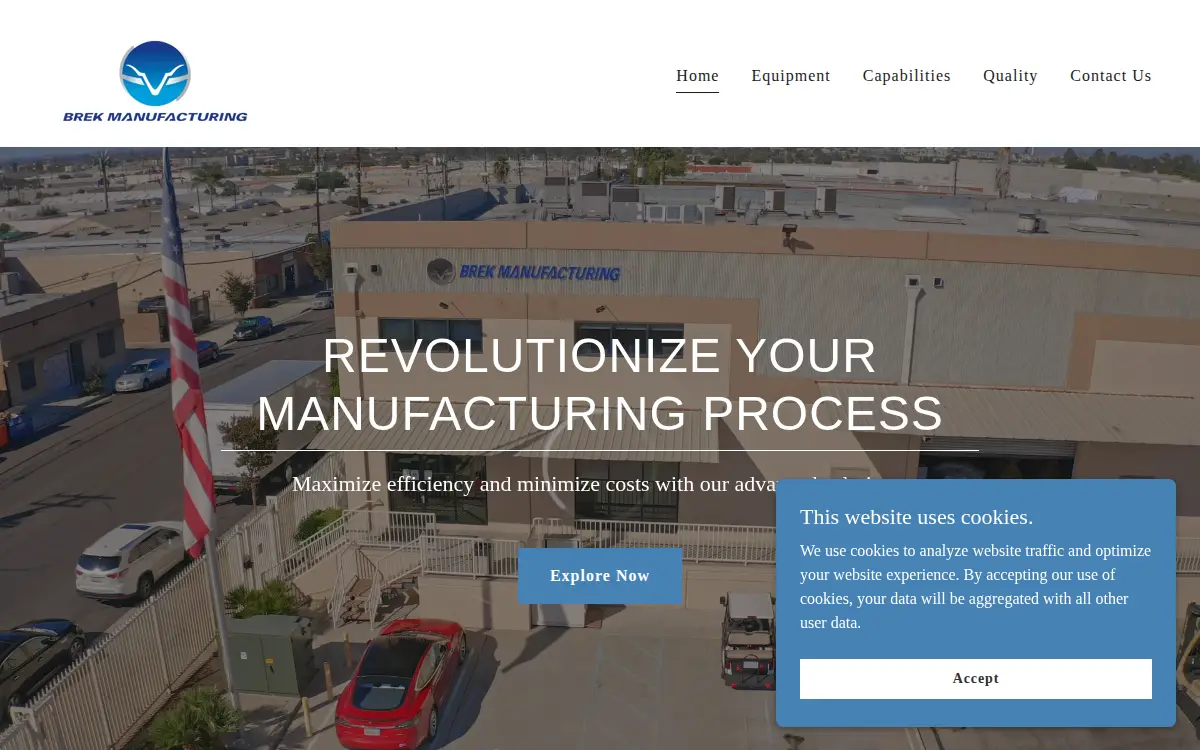 Homepage of Brek Manufacturing CO.