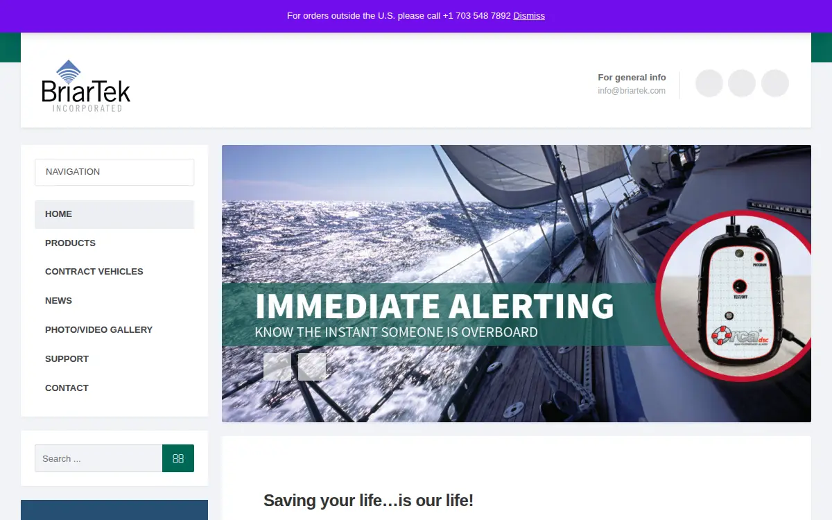 Homepage of Briartek INC