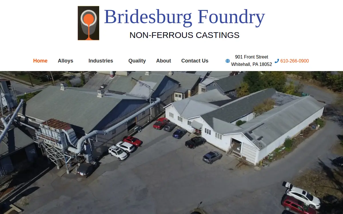Homepage of Bridesburg Foundry Company