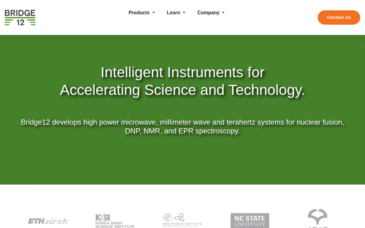 Homepage of Bridge 12 Technologies, INC.