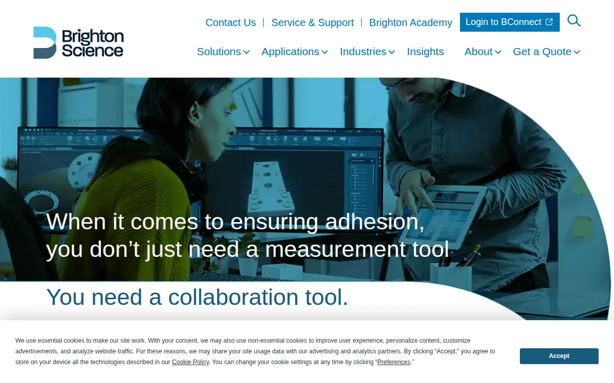 Homepage of Brighton Technologies, LLC