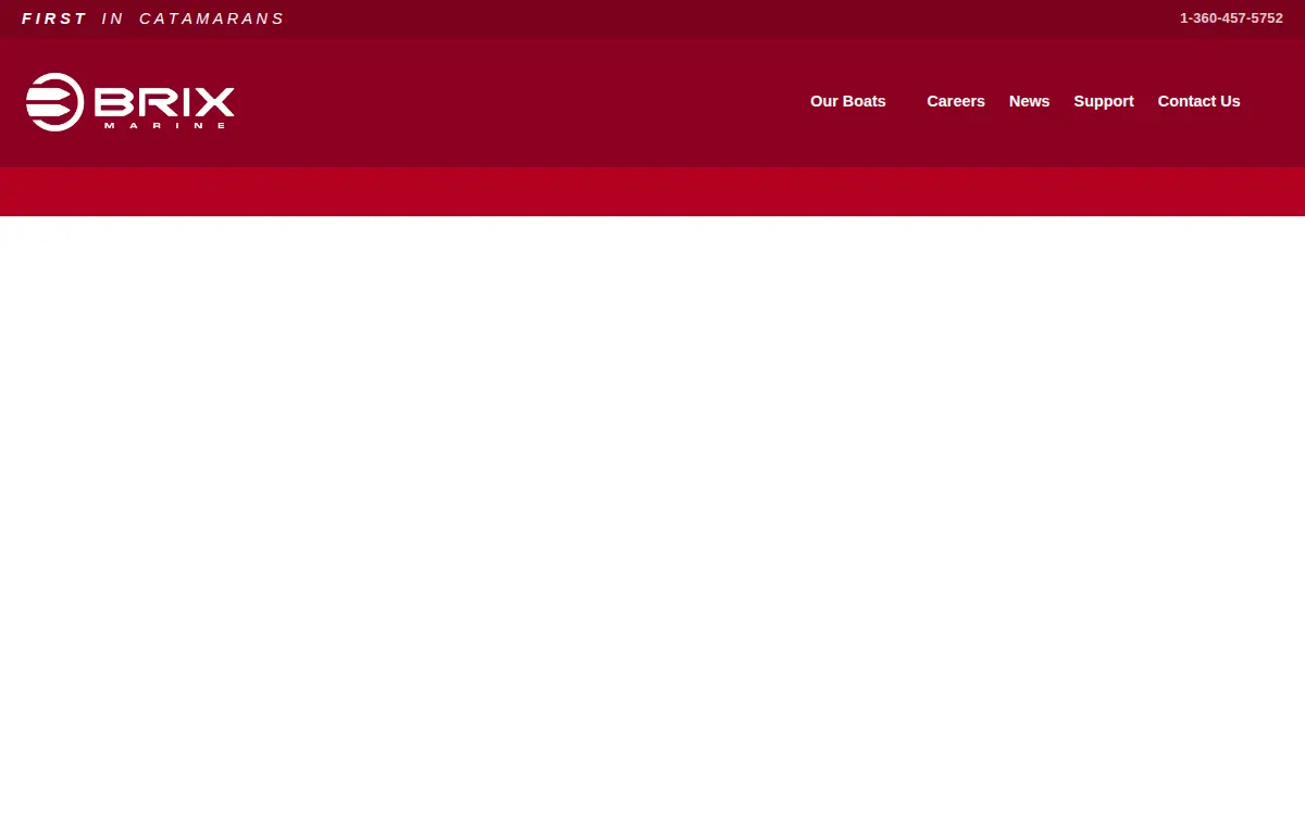Homepage of Brix Marine INC.