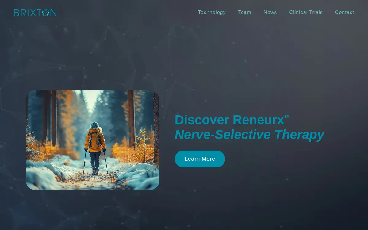 Homepage of Brixton Biosciences INC