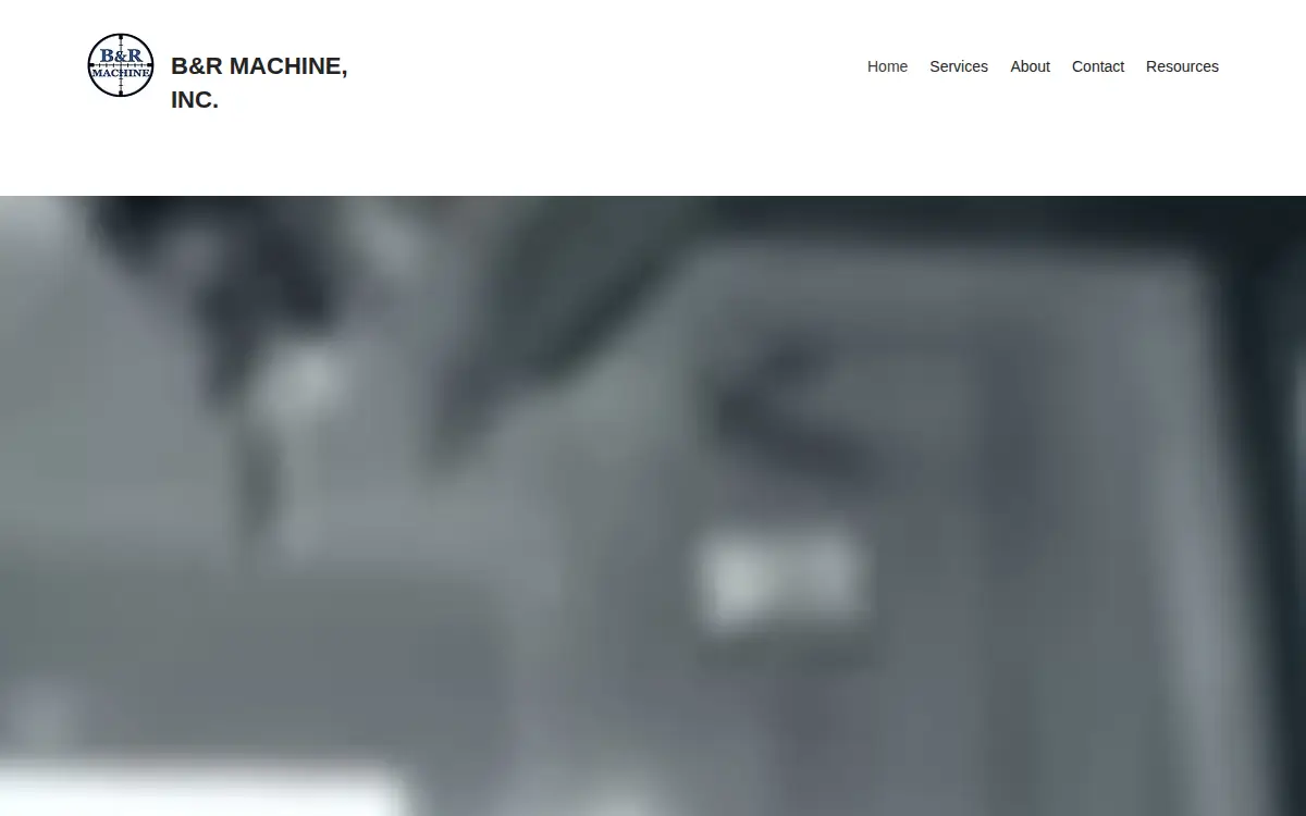 Homepage of B & R Machine INC