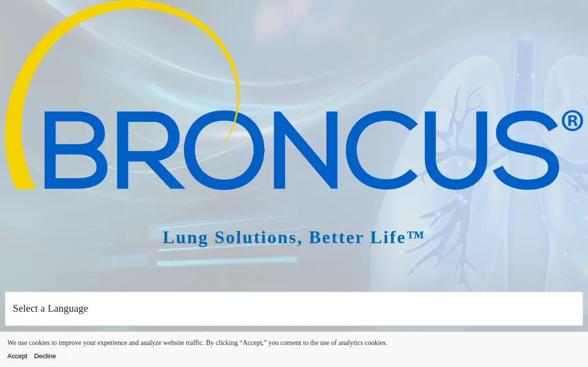 Homepage of Broncus Medical INC.
