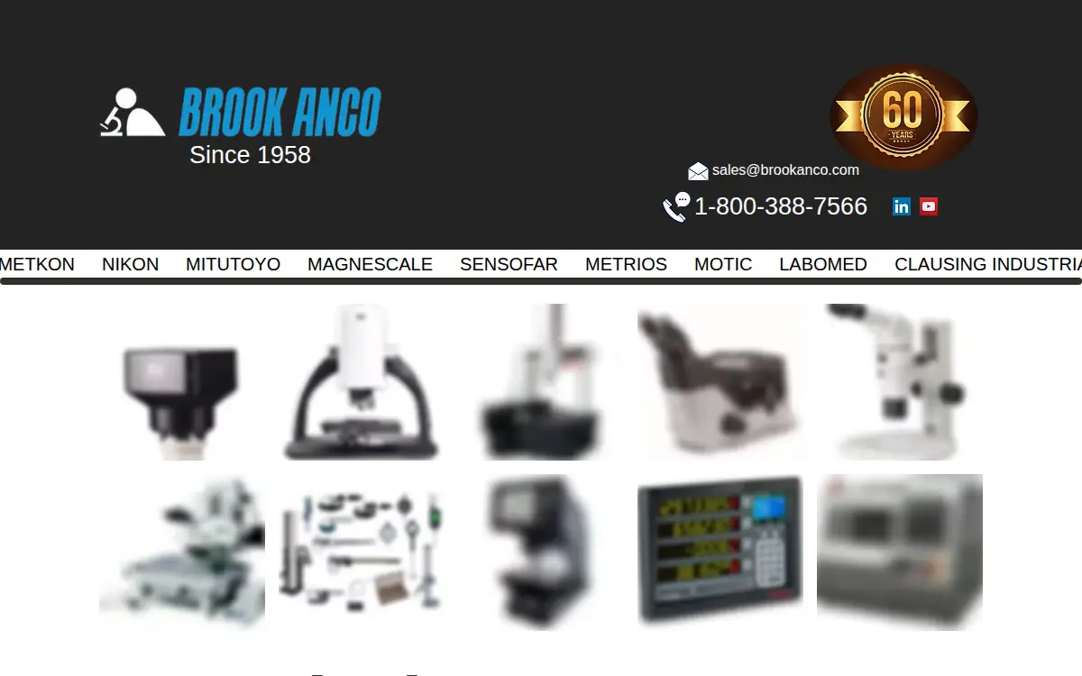 Homepage of Brook-anco, CORP.