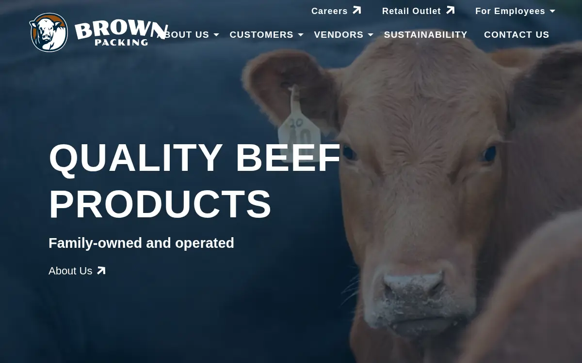 Homepage of Brown Packing CO INC