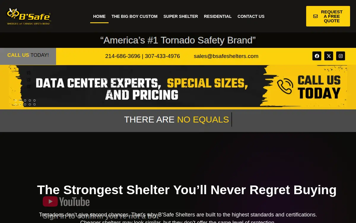 Homepage of B'safe Industries, INC.
