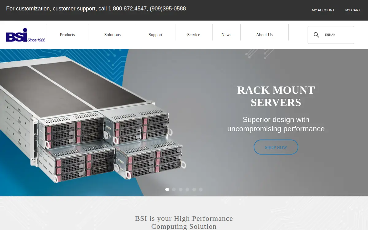 Homepage of Broadax Systems Incorporated