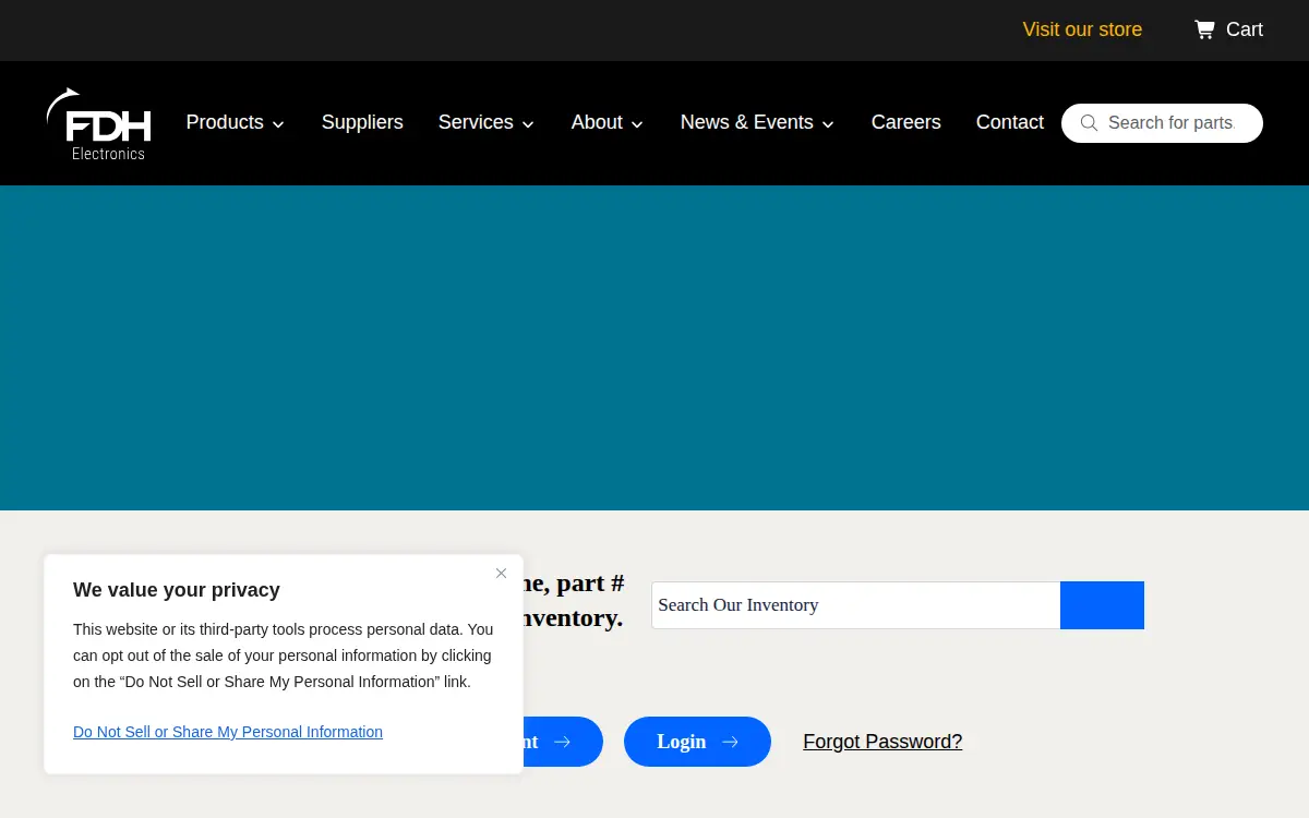 Homepage of Btc Electronic Components, LLC