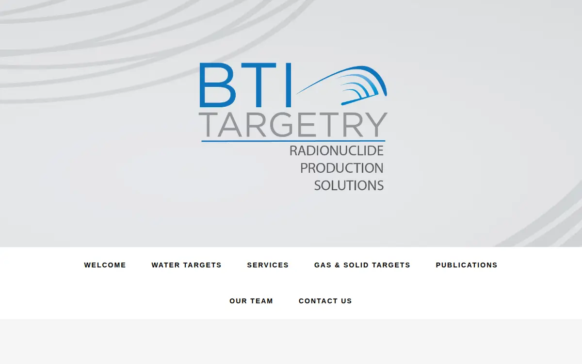 Homepage of Bti Targetry, LLC
