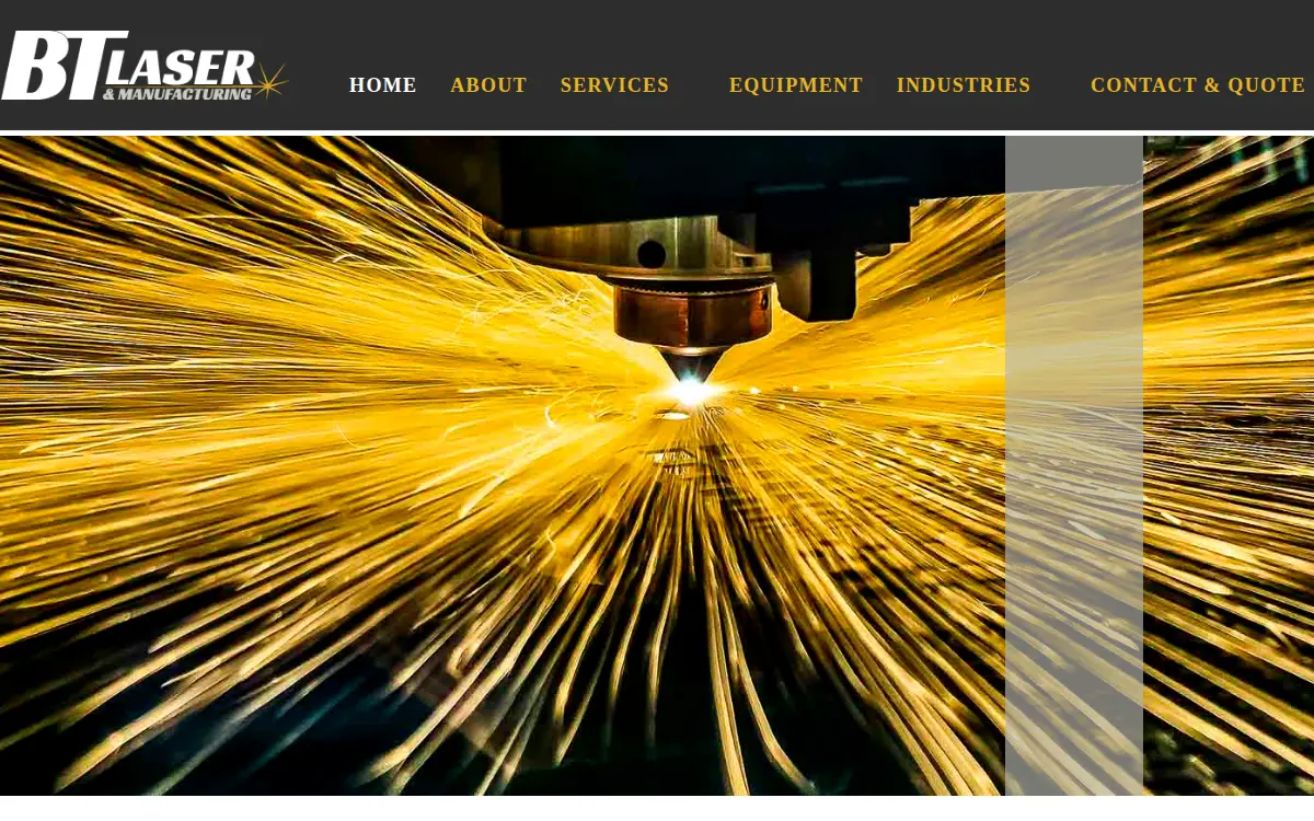 Homepage of B. T. Laser, INC.