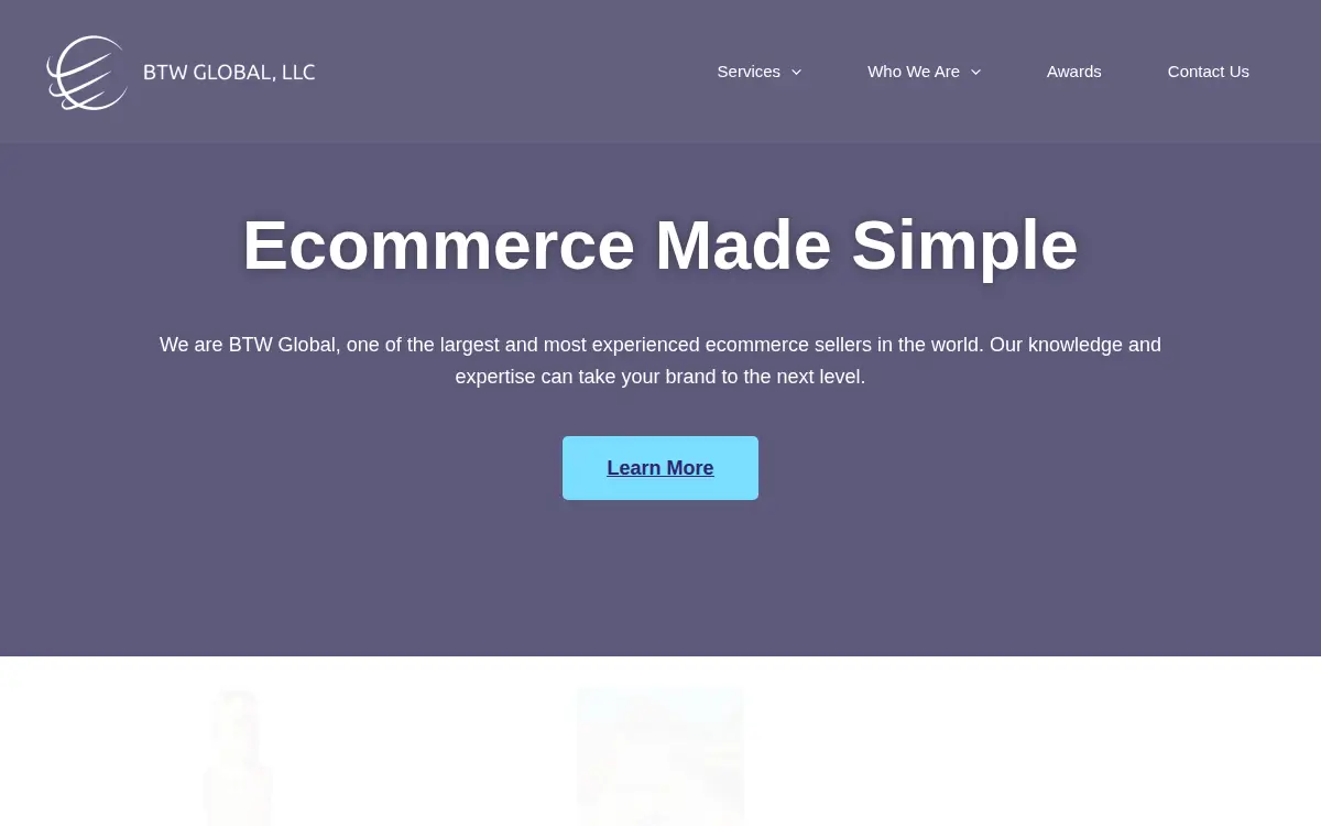 Homepage of Btw Global LLC
