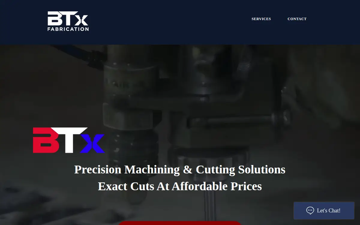 Homepage of Btx Fabrication LLC