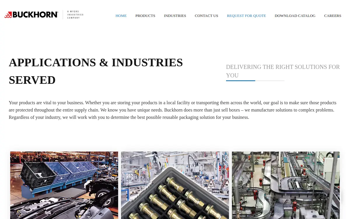 Homepage of Buckhorn INC
