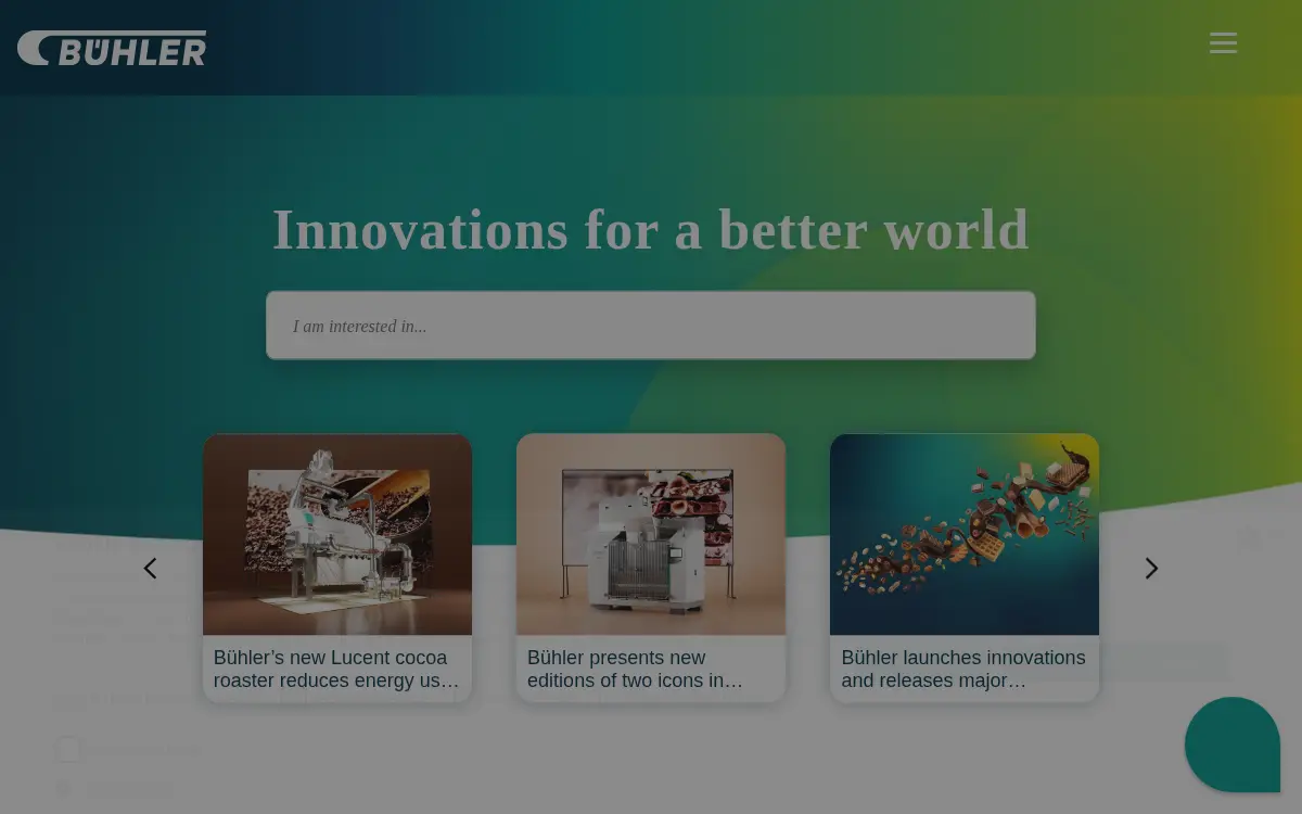 Homepage of Buhler INC