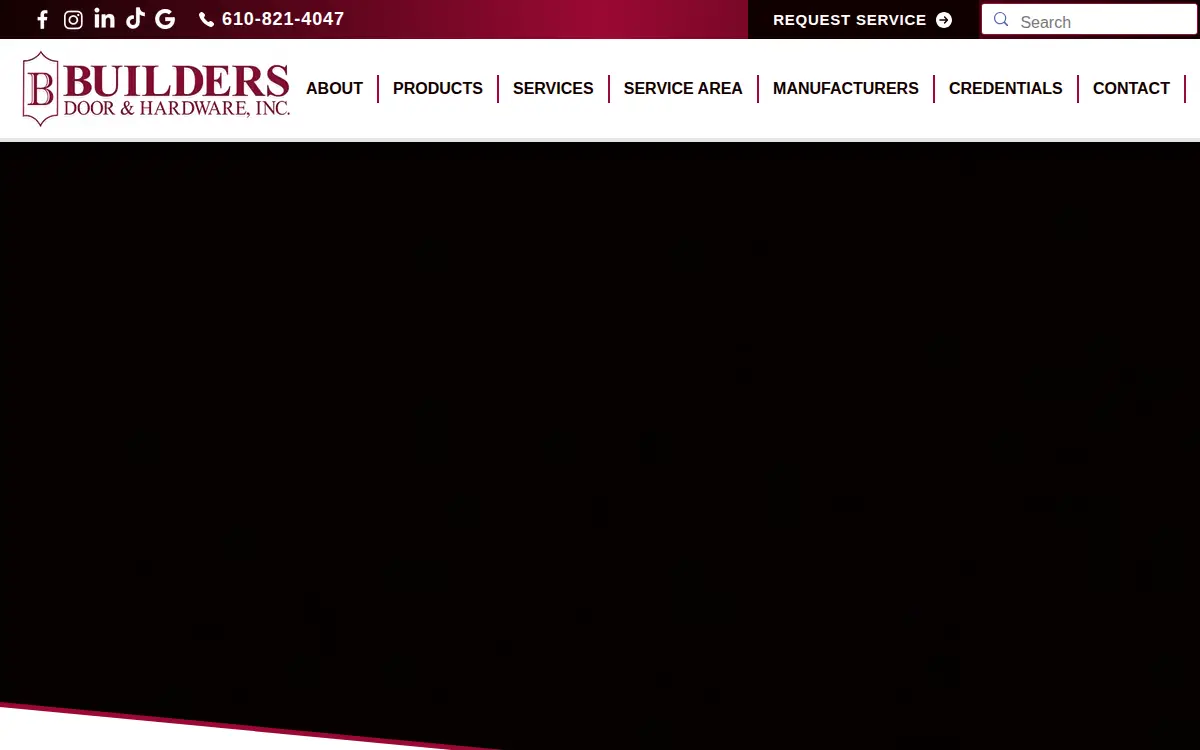 Homepage of Builders Door & Hardware, INC
