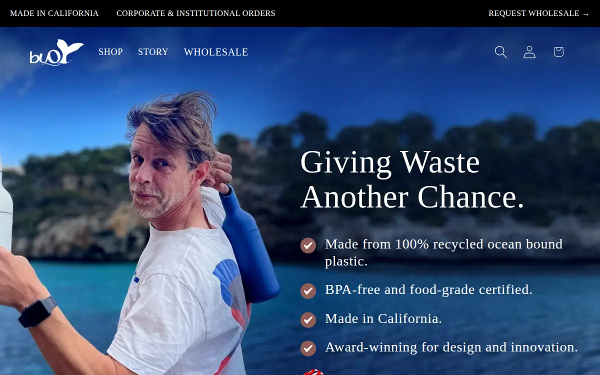 Homepage of Buoy, LLC