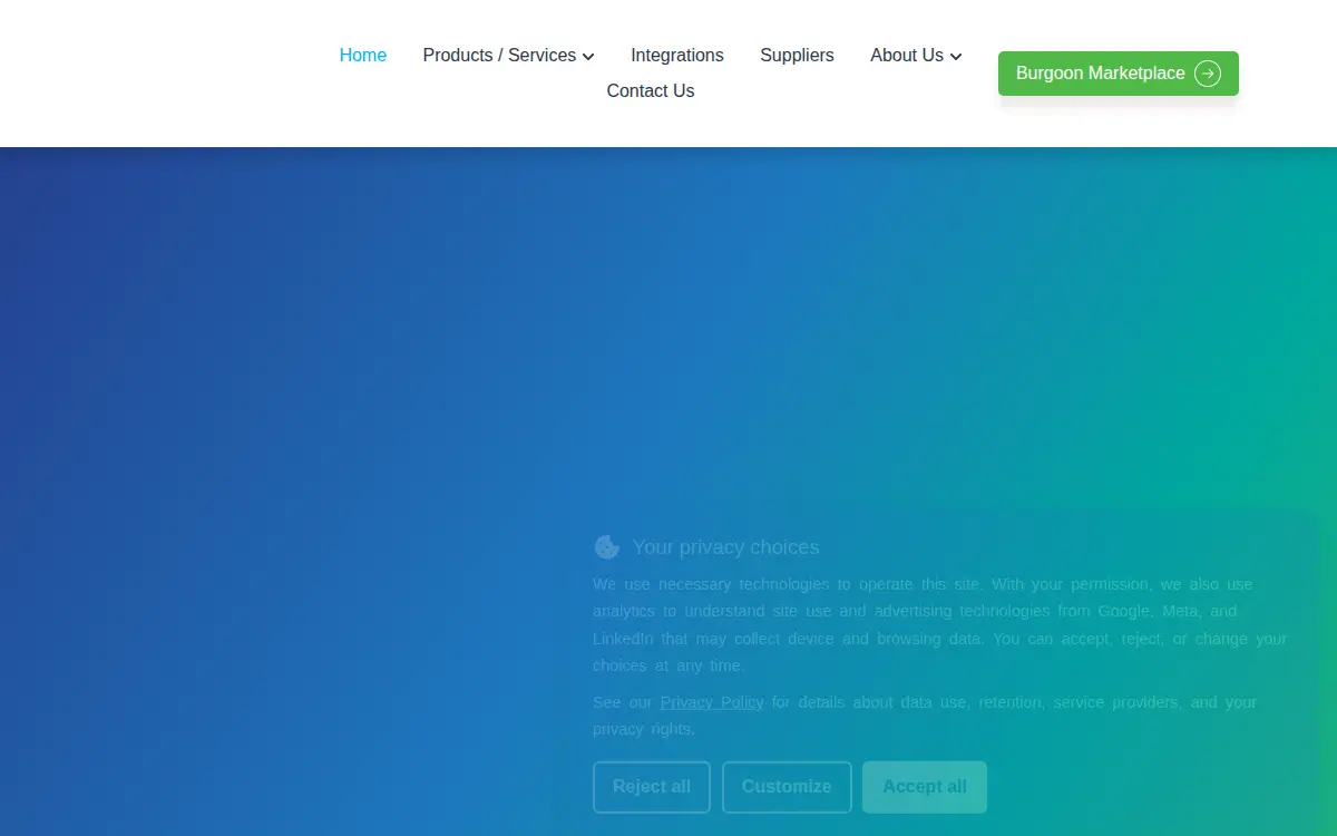 Homepage of Evco Partners LP