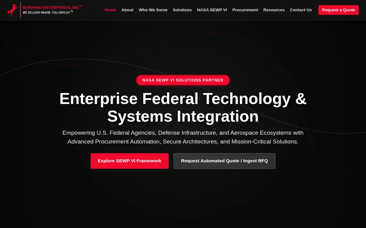 Homepage of Burhani Enterprises, INC.
