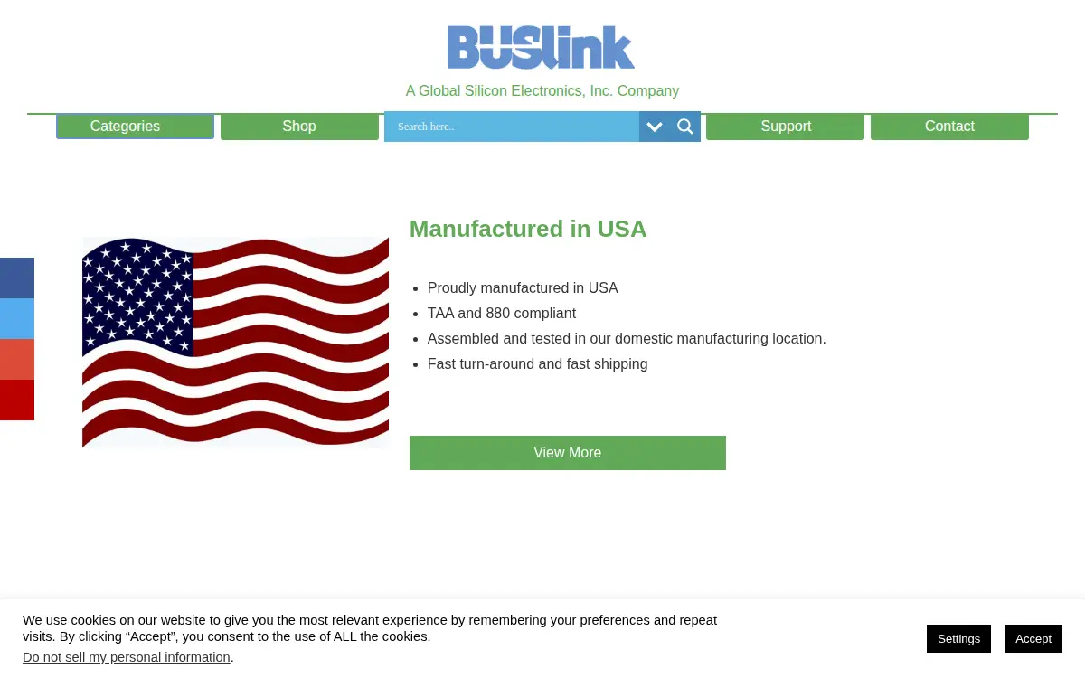 Homepage of Global Silicon Electronics, INC.
