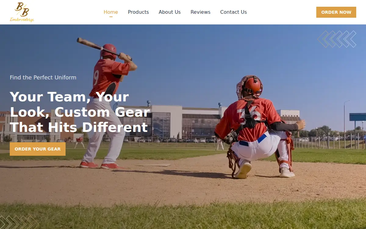 Homepage of Busy Bee Embroidery LLC
