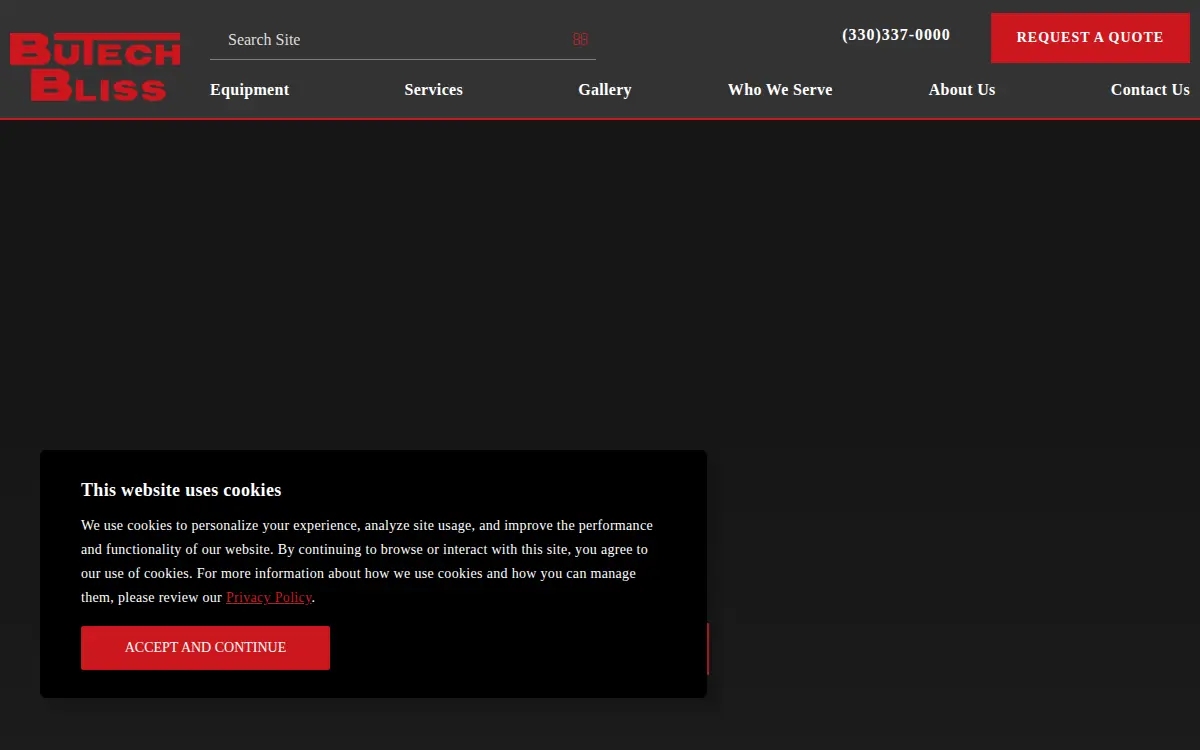 Homepage of Butech INC