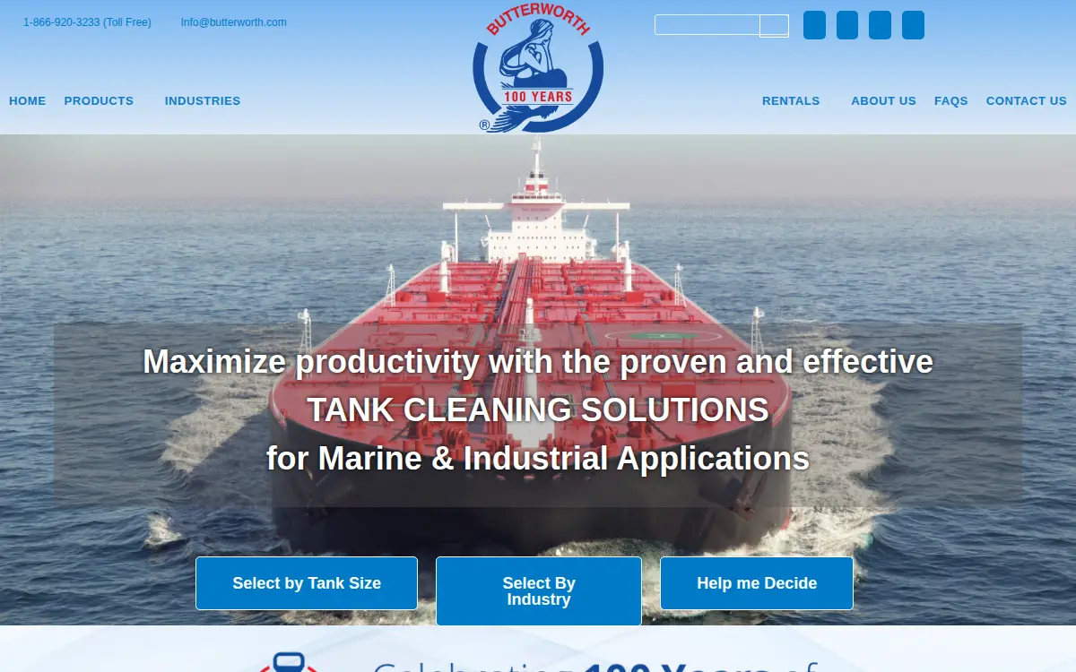 Homepage of Butterworth, INC.