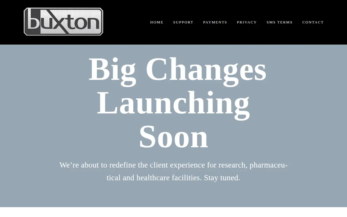 Homepage of Buxton Medical Equipment CORP.