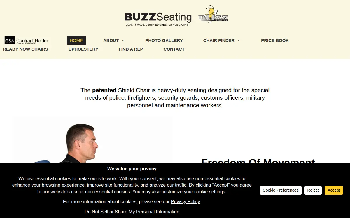 Homepage of Buzz Seating INC