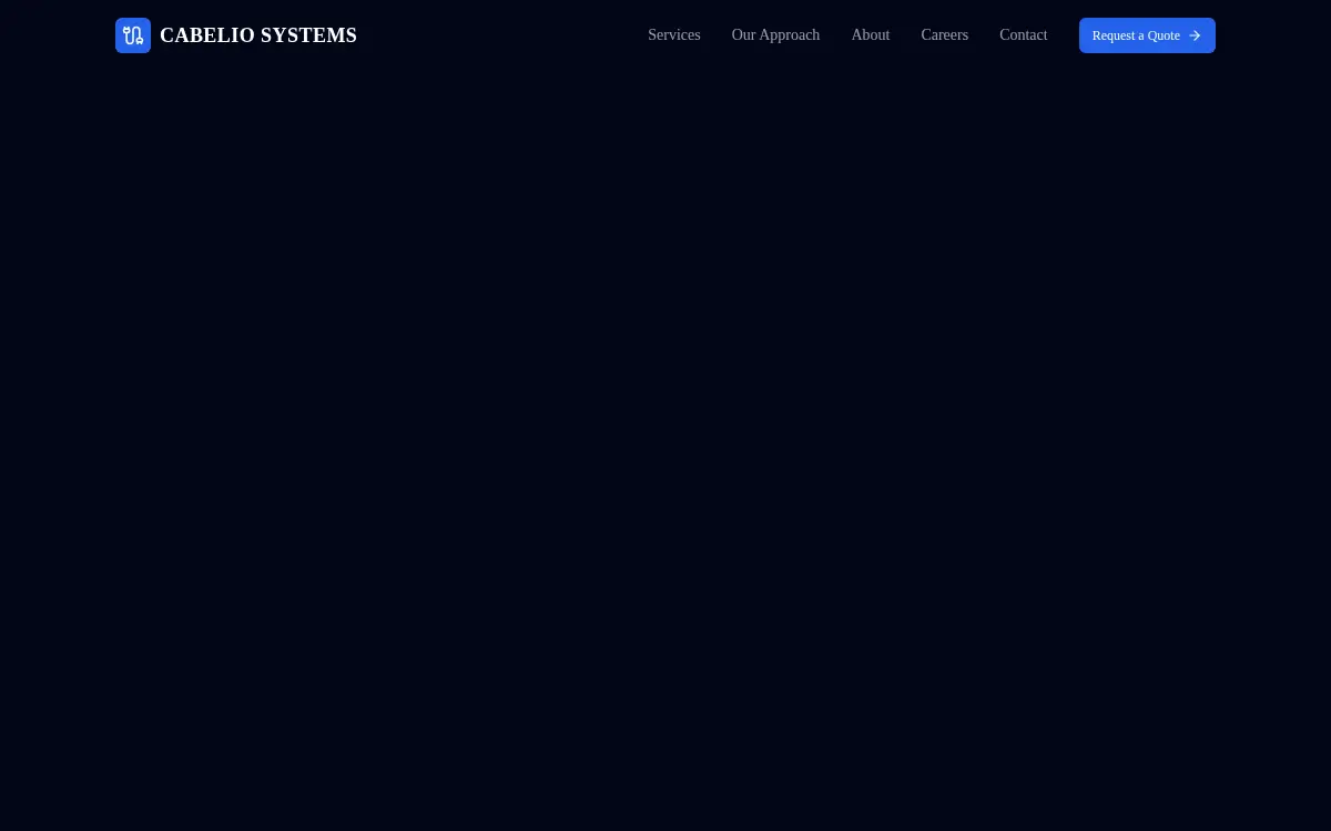 Homepage of Cabelio, INC.