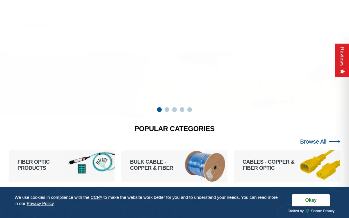Homepage of Cables Plus LLC